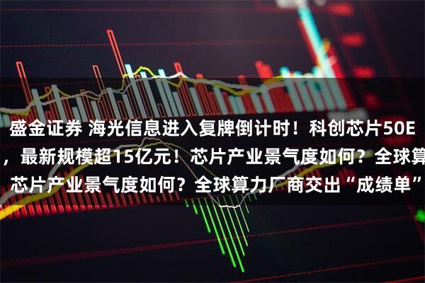 盛金证券 海光信息进入复牌倒计时！科创芯片50ETF(588750)溢价走阔，最新规模超15亿元！芯片产业景气度如何？全球算力厂商交出“成绩单”！